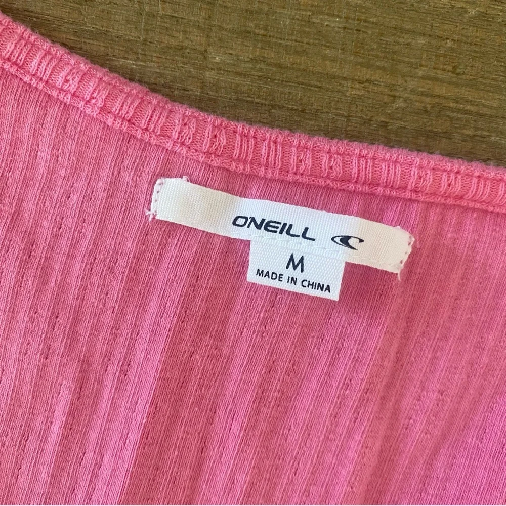 o’neill leanne ruched tie crop long sleeve new nwt top